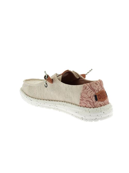 Wendy Heathered Slub stringata da donna in tela beige HEY DUDE | 40753100